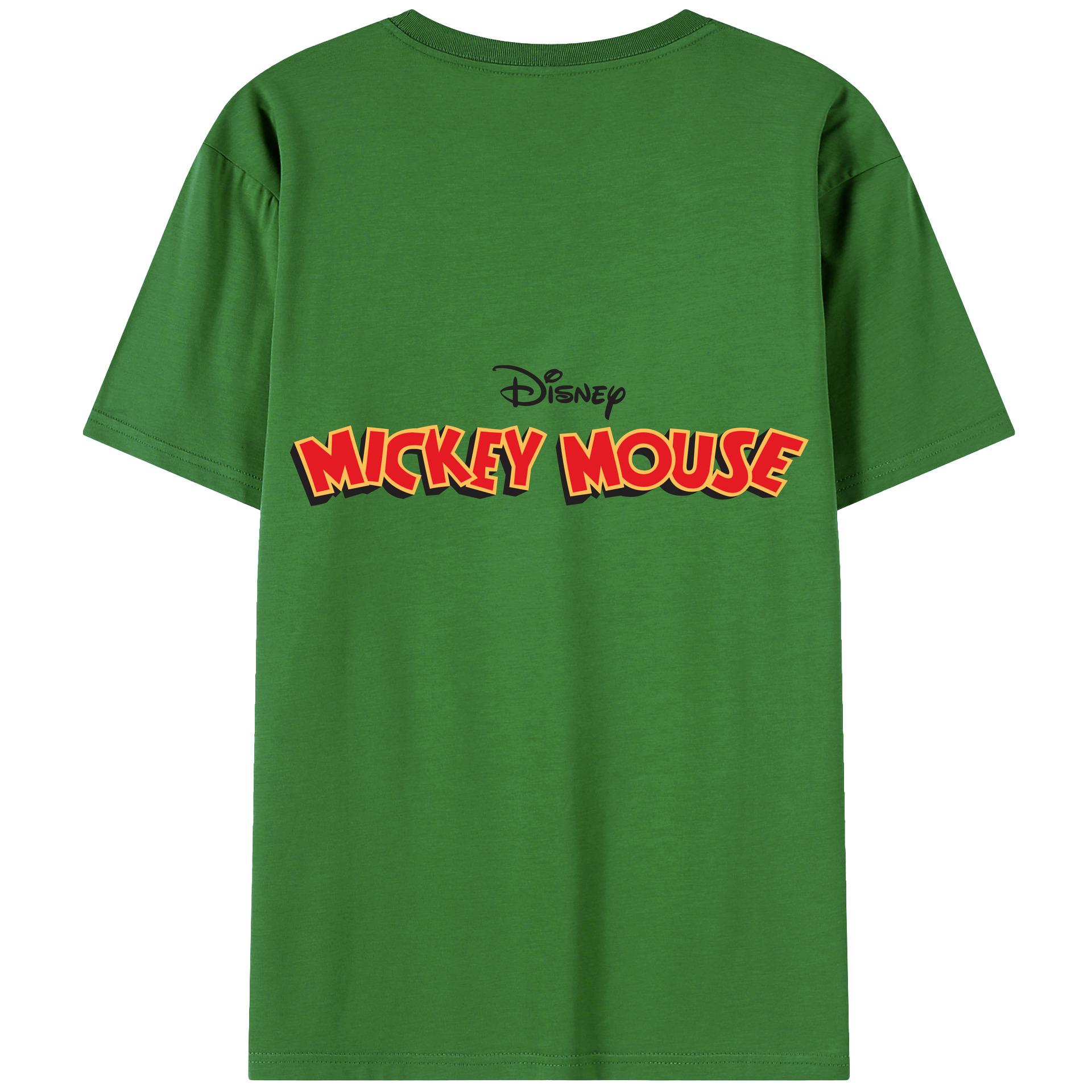 （画像用） ミッキーマウス Mickey Mouse レディース半袖Tシャツ(バックプリント)